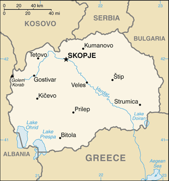 mazedonien stadte karte